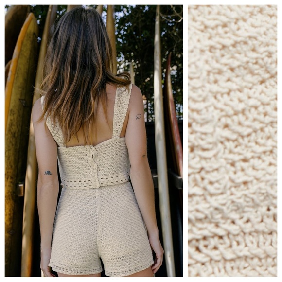 NWT. Zara Ecru Crochet Lace Crop Top. Size M. - Picture 3 of 11